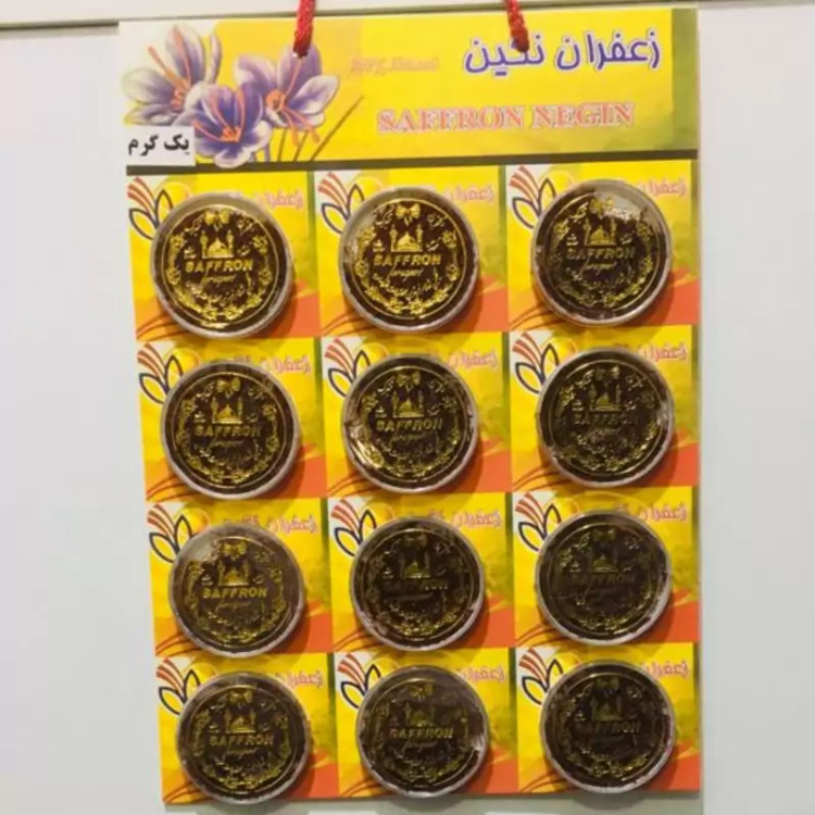 زعفران سرگل قلم یک گرمی شیت 12 عددی