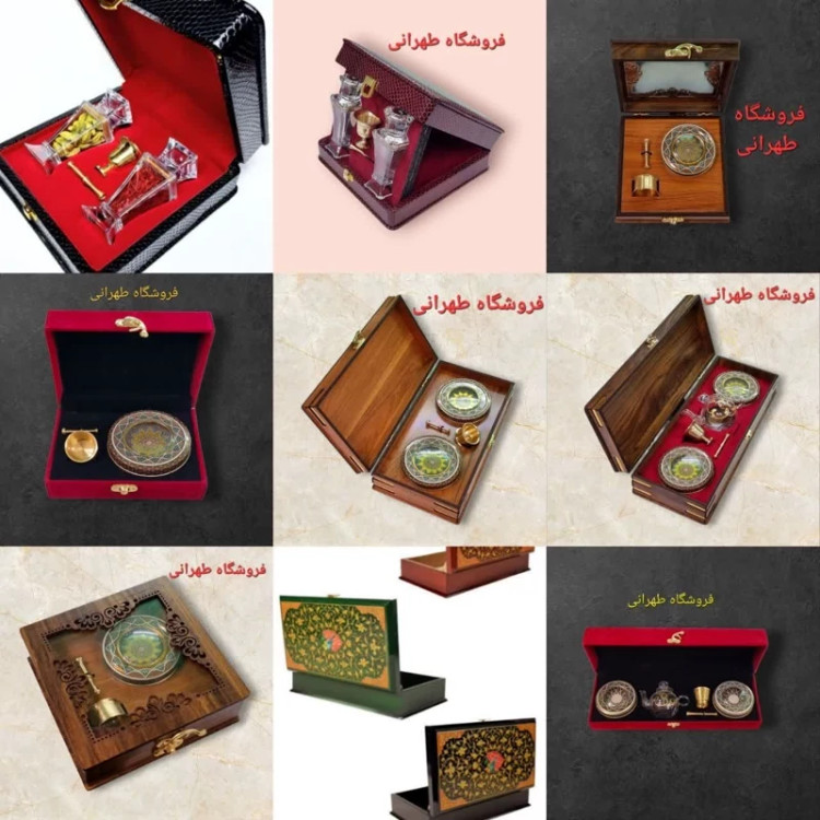 ظرف کادویی مخمل قوطی خاتم
